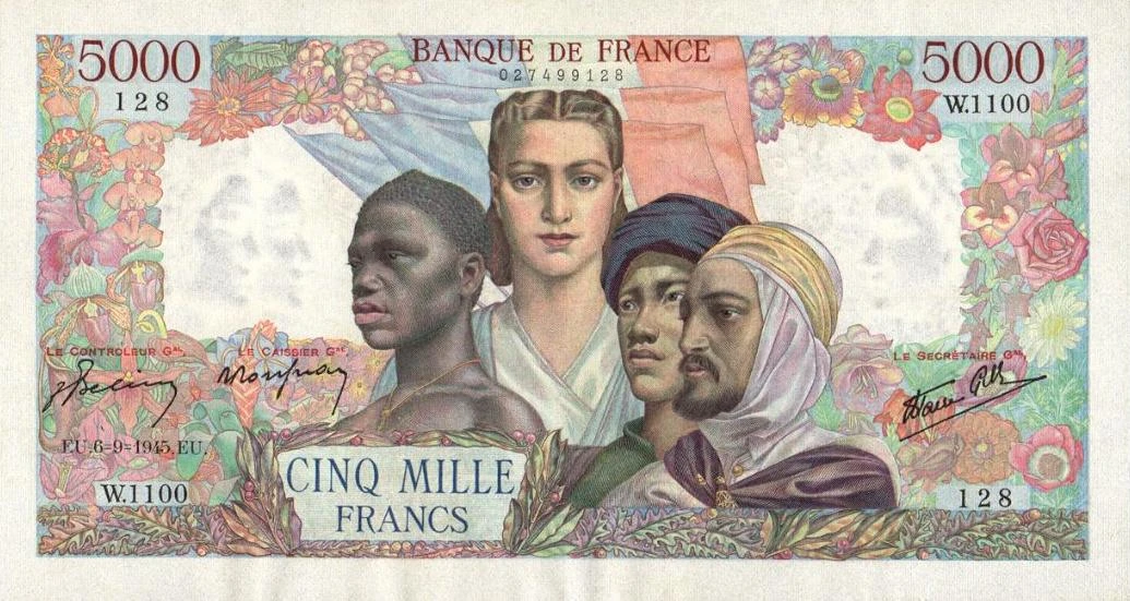 1858-Clément Dreyfus - Francia 5000 franchi Unione Francese